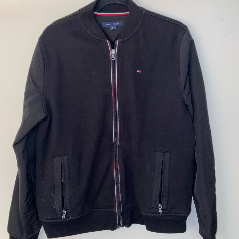 Medium sweater bomber jacket no stains good condition